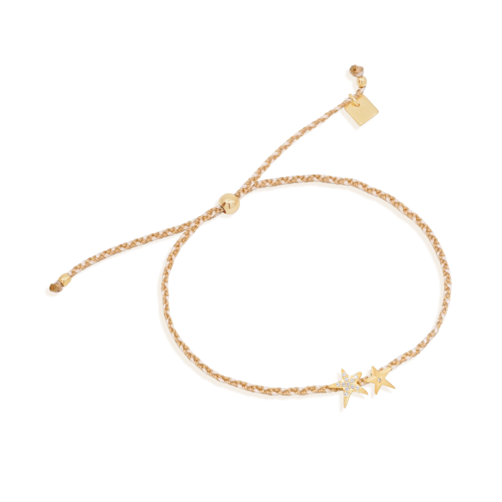 Gold Stargazer Cord Bracelet