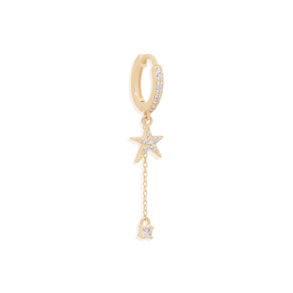 Gold Stargazer Hoops