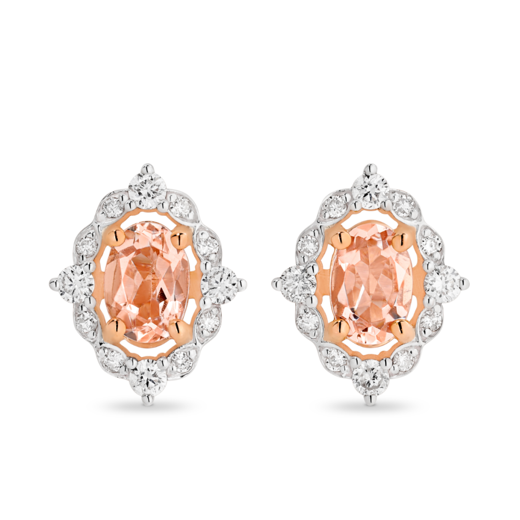 PG18-DA195ER-Earring-Morganite-RG-E9