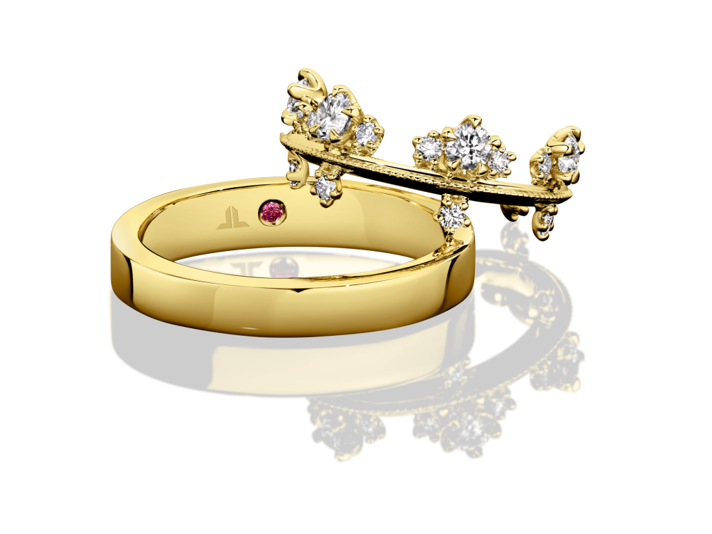 The Crown-Set-Ring-Red-YG-R21
